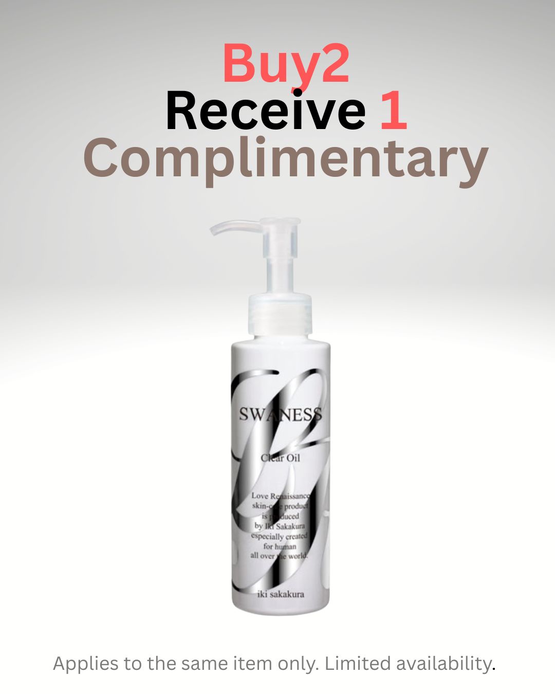 Buy2, Receive 1 Complimentary