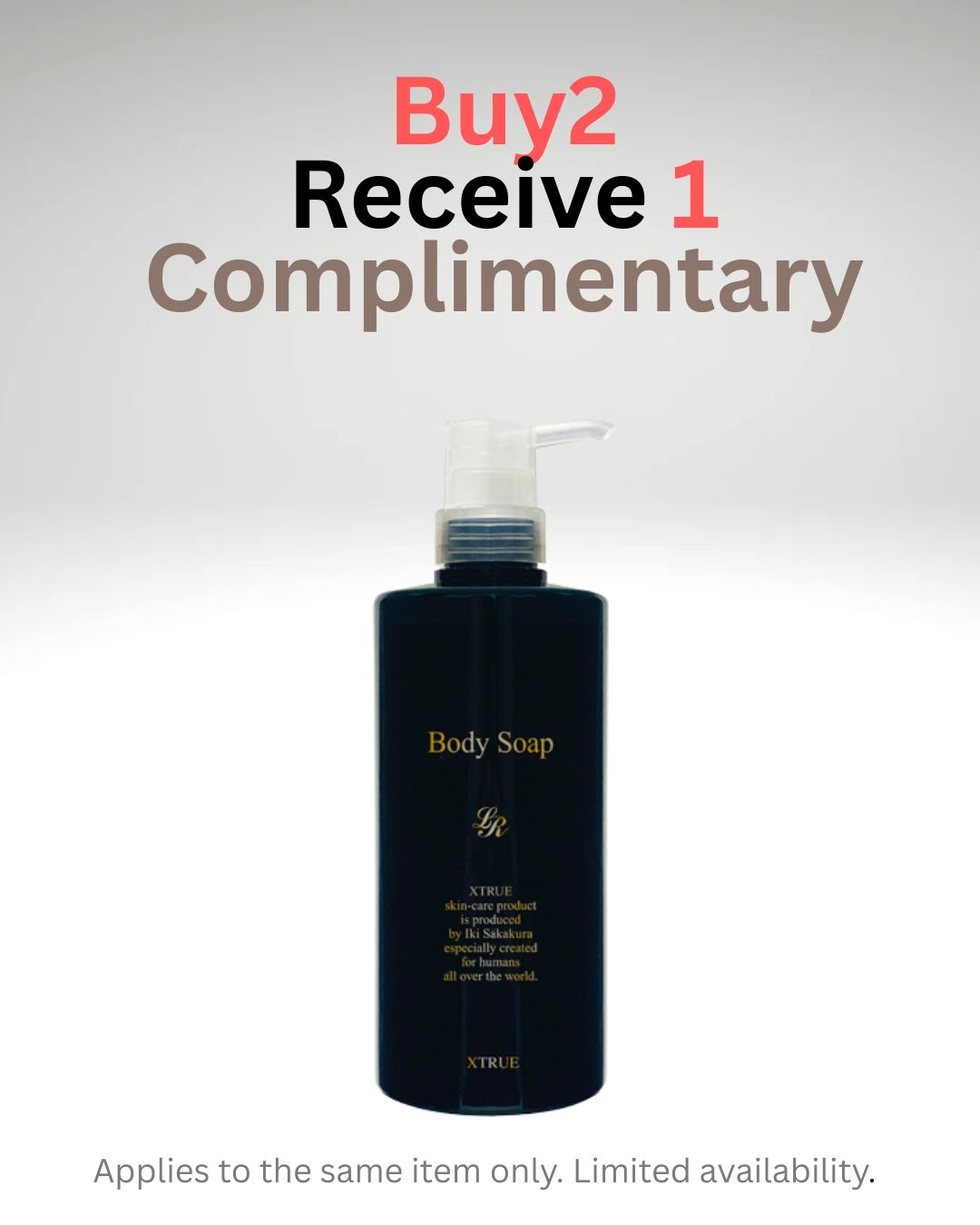 Buy2, Receive 1 Complimentary Body Soap